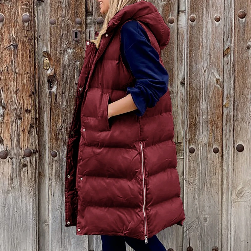 Wepbel Long Cotton Jacket Coats Women Loose Casual Solid Color Hooded Vests Outwear Single-Breasted Sleeveless Jacket Coats
Wepbel Long Cotton Jacket Coats Women Loose Casual Solid Color Hooded Vests Outwear Single-Breasted Sleeveless Jacket Coats