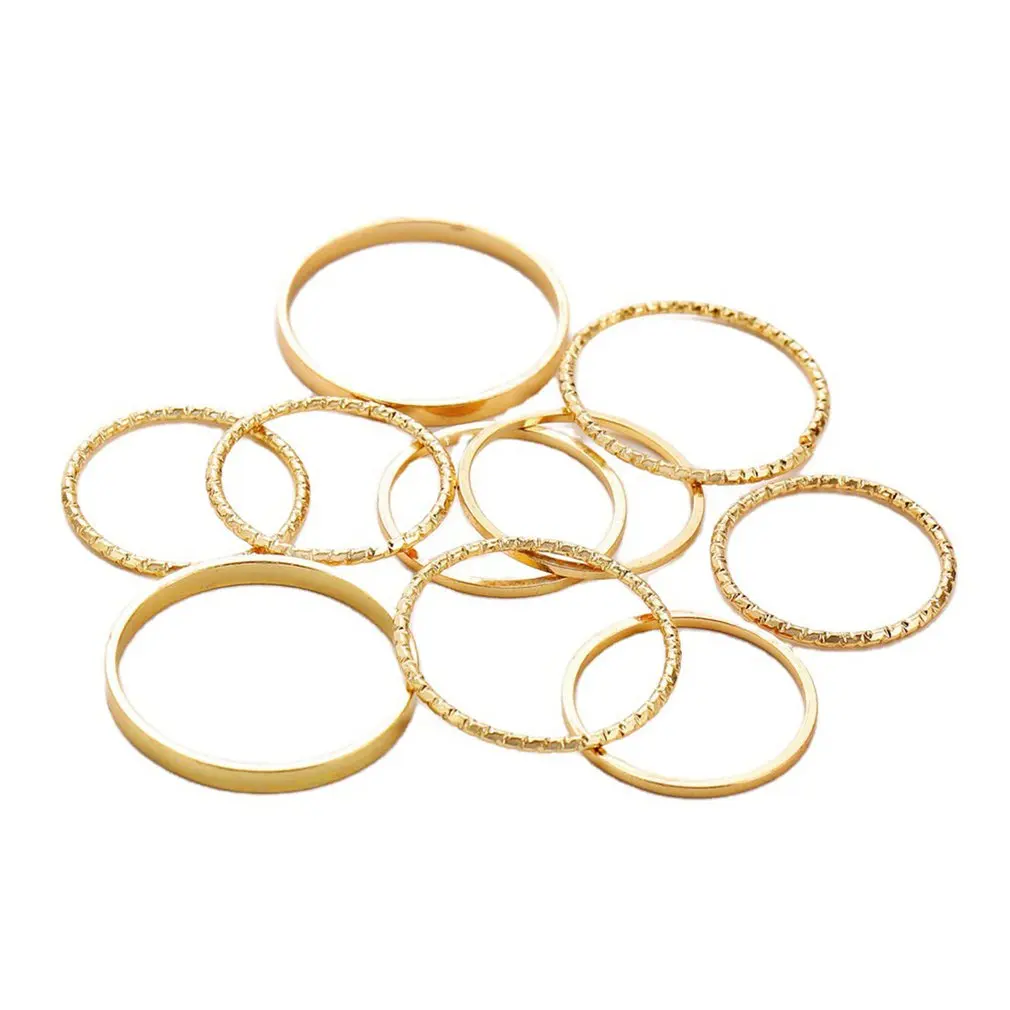 10 Pcs/set Creative Simple Retro Ring Valentine's Day Gift Fashionable And Elegant Ring Versatile Ring
10 Pcs/set Creative Simple Retro Ring Valentine's Day Gift Fashionable And Elegant Ring Versatile Ring