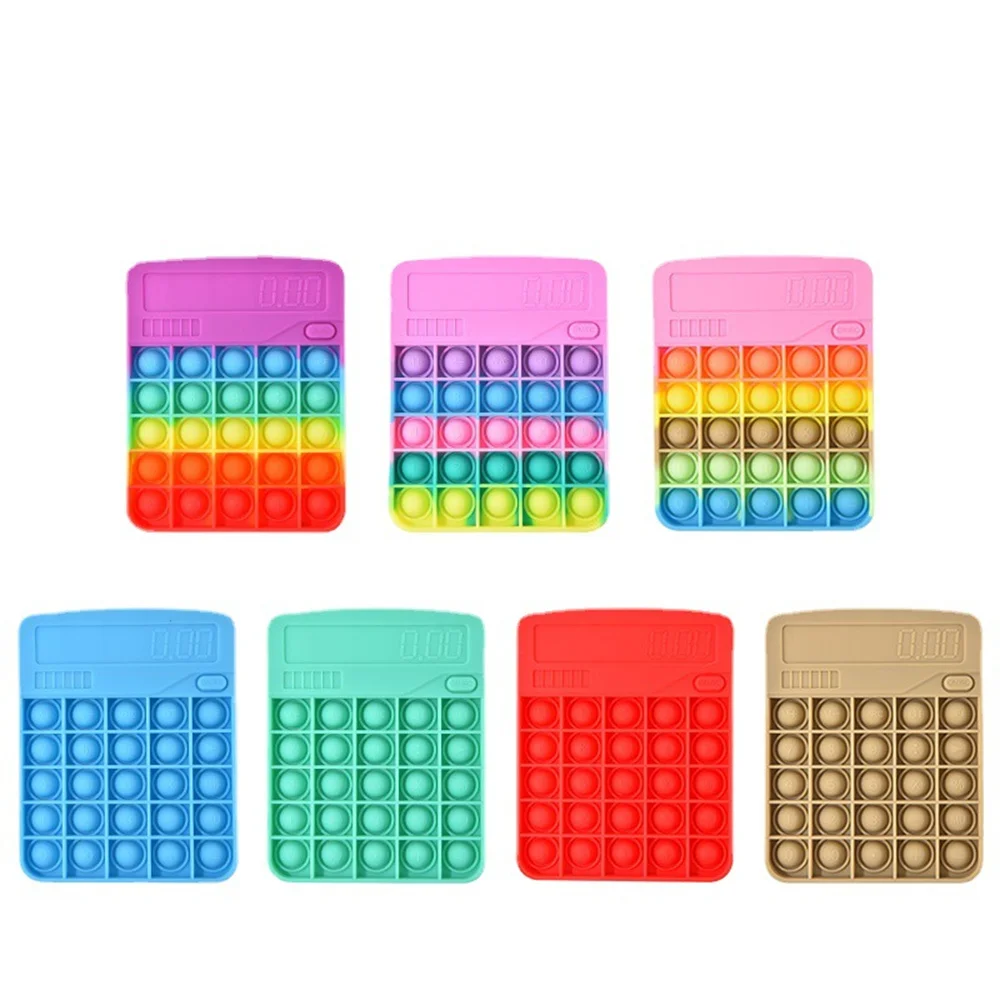 Калькулятор Pop On Keyboard Fidget счетчик игрушек Popper, Сжимаемый сенсорный пузырь, поп, аутизм, обучающие материалы, игрушка
Калькулятор Pop On Keyboard Fidget счетчик игрушек Popper, Сжимаемый сенсорный пузырь, поп, аутизм, обучающие материалы, игрушка