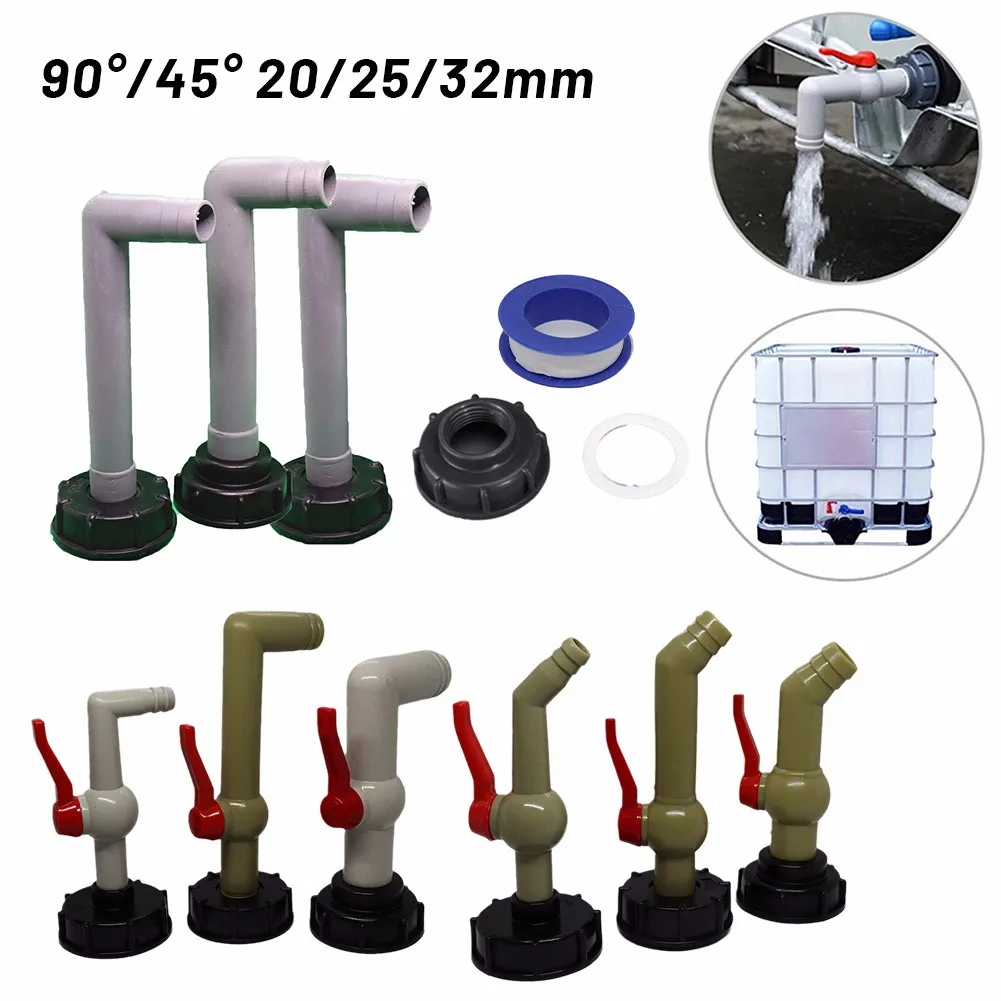 S60X6 IBC Tank Adapter Garden Hose Faucet Lengthen Connector Water Tank Adapter