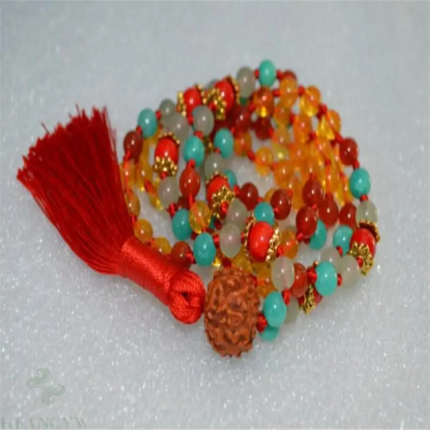 8mm Citrine Turquoise Gemstone 108 Beads Tassels Mala Necklace DIY Lucky Chakas Bless yoga Handmade MONK Meditation
8mm Citrine Turquoise Gemstone 108 Beads Tassels Mala Necklace DIY Lucky Chakas Bless yoga Handmade MONK Meditation