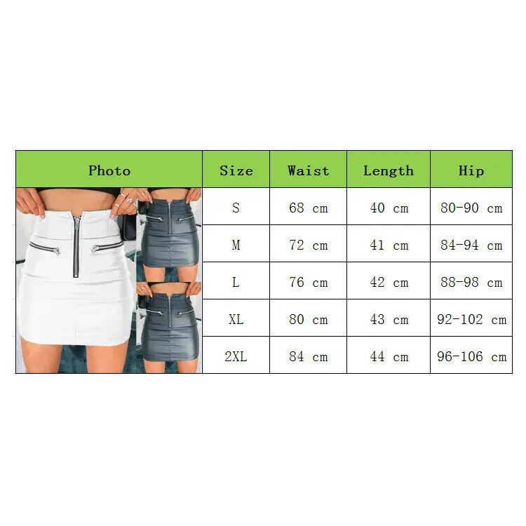 Women's High Waist Bodycon PU Leather Mini Skirt Lady Sexy Zipper Stretch Business OL Pencil Skirts
Women's High Waist Bodycon PU Leather Mini Skirt Lady Sexy Zipper Stretch Business OL Pencil Skirts