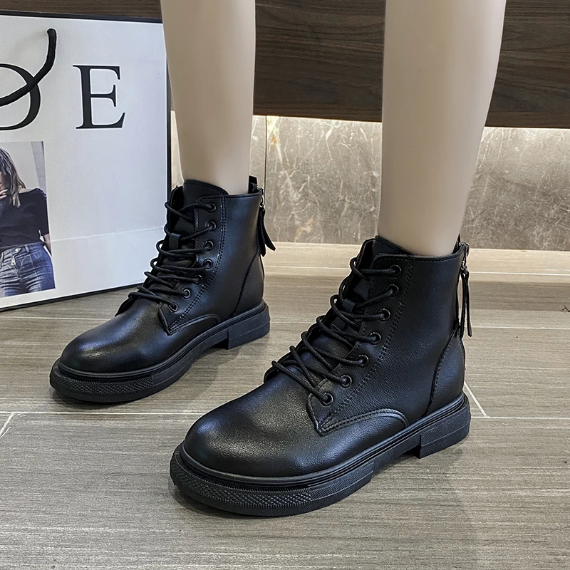 Women'S Ankle Boots Thick Bottom Lace Up Woman Winter Shoes Cool Vogue Short Boots Daily Footwear Size 35-40
Women'S Ankle Boots Thick Bottom Lace Up Woman Winter Shoes Cool Vogue Short Boots Daily Footwear Size 35-40