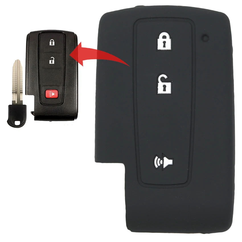 MICOCHE Soft and Washable 2+1 3 Button Silicone Car Key Case Cover for Toyota Prius 2004 2005 2006 2007 2008 2009
MICOCHE Soft and Washable 2+1 3 Button Silicone Car Key Case Cover for Toyota Prius 2004 2005 2006 2007 2008 2009