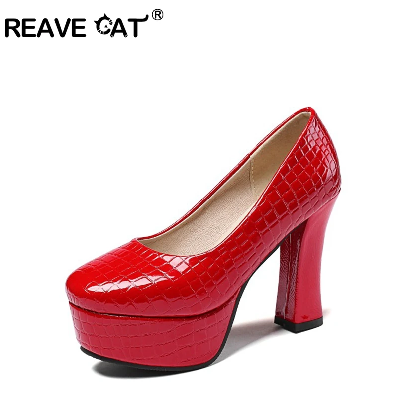 Женские туфли-лодочки REAVE CAT, кожаные туфли на высоком каблуке 4 см, с круглым носком, небольшие и большие размеры 32-43
Женские туфли-лодочки REAVE CAT, кожаные туфли на высоком каблуке 4 см, с круглым носком, небольшие и большие размеры 32-43