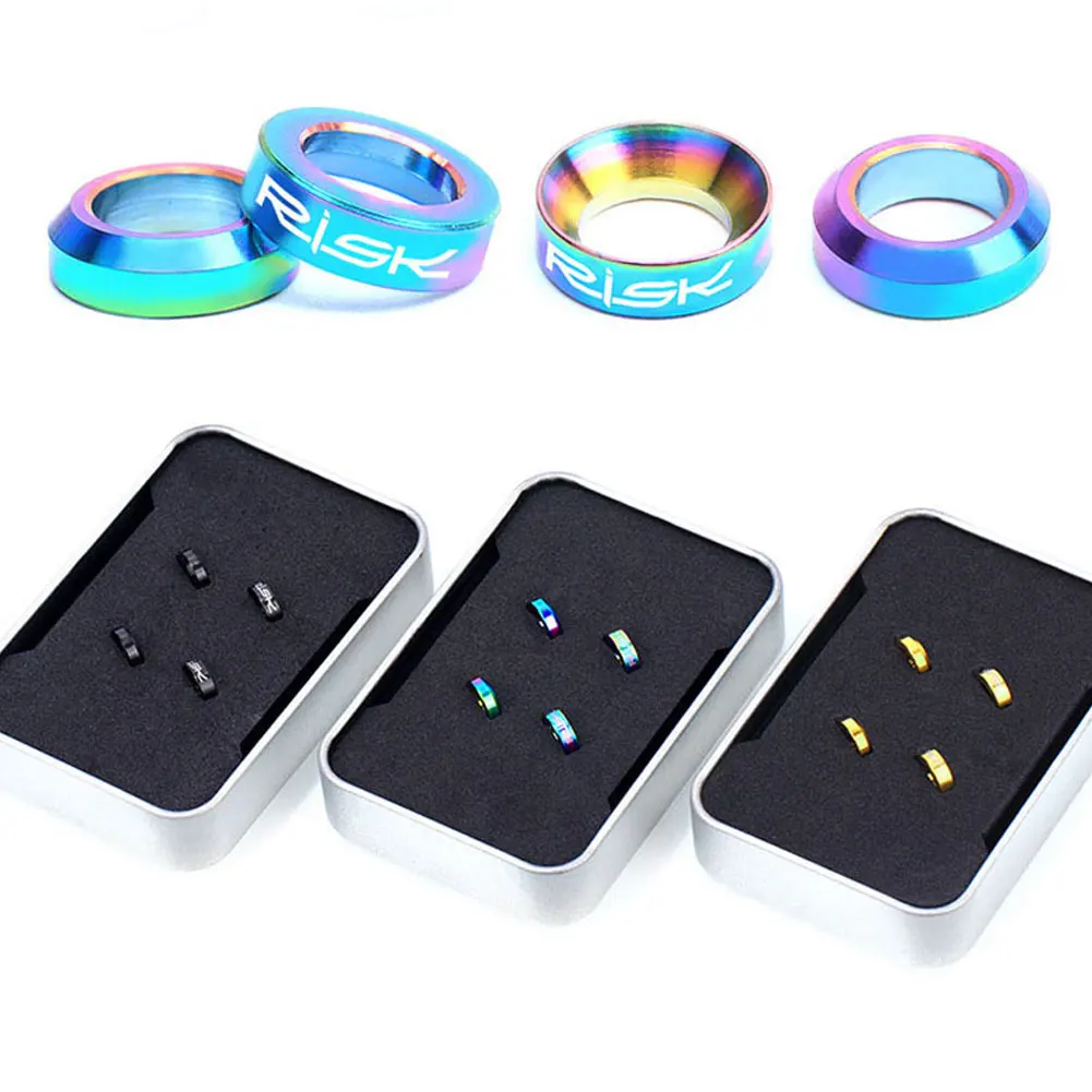 4pcs M6 Mountain Bike Bicycle Titanium Alloy Hydraulic Brake Caliper Concave and Convex Washer Spacer Fixed Gasket
4pcs M6 Mountain Bike Bicycle Titanium Alloy Hydraulic Brake Caliper Concave and Convex Washer Spacer Fixed Gasket