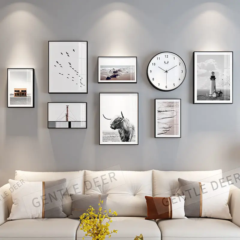 Canvas Poster Print picture For Living Room Wall art Nordic Modern minimalism Mural Clocks Home Decorativas Paintings with frame
Canvas Poster Print picture For Living Room Wall art Nordic Modern minimalism Mural Clocks Home Decorativas Paintings with frame