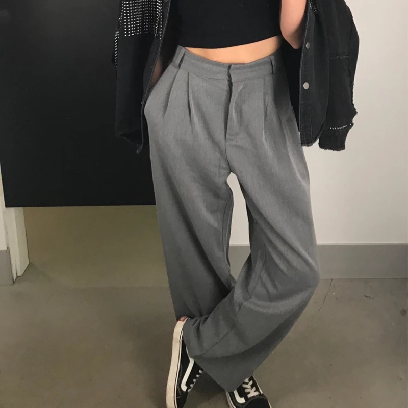HziriP Straight Large Size Casual Solid Wide Leg Trousers Streetwear Suit Full-Length Hot Selling Chic Loose High Quality Pants
HziriP Straight Large Size Casual Solid Wide Leg Trousers Streetwear Suit Full-Length Hot Selling Chic Loose High Quality Pants