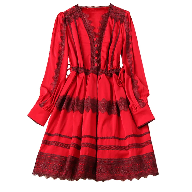 Seifrmann Women Summer Fashion RunwayParty Midi Dress Lantern Sleeve Lace Hollow Out Solid Printed Ladies A-Line Dresses 2021
Seifrmann Women Summer Fashion RunwayParty Midi Dress Lantern Sleeve Lace Hollow Out Solid Printed Ladies A-Line Dresses 2021