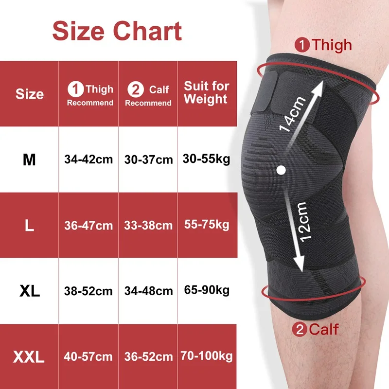 1PC Kneepad Elastic Bandage Pressurized Knee Pads Knee Support Protector for Fitness Sport Running Arthritis Muscle Joint Brace
1PC Kneepad Elastic Bandage Pressurized Knee Pads Knee Support Protector for Fitness Sport Running Arthritis Muscle Joint Brace