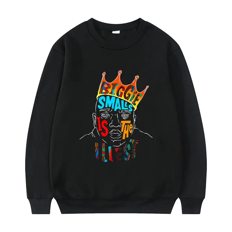 Personality BIGGIE SMALLS Notorious Oversize Hip Hop Sweatshirt Men Women Fashion Harajuku Pullover Casual Crewneck Sweatshirts
Personality BIGGIE SMALLS Notorious Oversize Hip Hop Sweatshirt Men Women Fashion Harajuku Pullover Casual Crewneck Sweatshirts