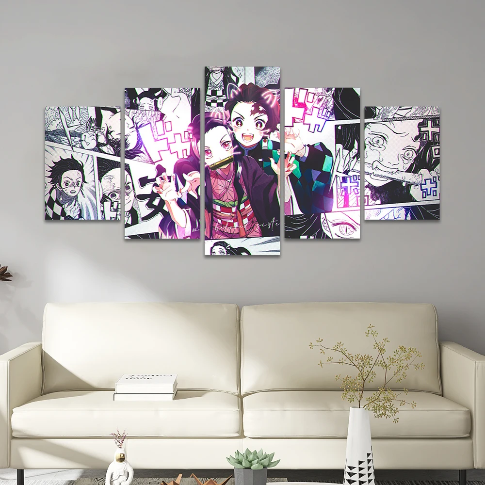 Anime Nezuko Demon Slayer 5 Piece Poster Pictures Home Decoration Paintings Canvas HD Prints Wall Art Modular Living Room
Anime Nezuko Demon Slayer 5 Piece Poster Pictures Home Decoration Paintings Canvas HD Prints Wall Art Modular Living Room