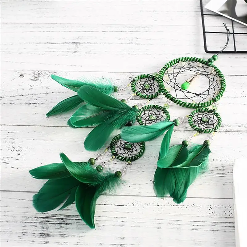 Creative 5 Rings Dream Catcher Handmade Feather Tassel Wall Hanging Decor Dreamcatcher for Home BedroomCarOrnamentsBirthday Gift
Creative 5 Rings Dream Catcher Handmade Feather Tassel Wall Hanging Decor Dreamcatcher for Home BedroomCarOrnamentsBirthday Gift