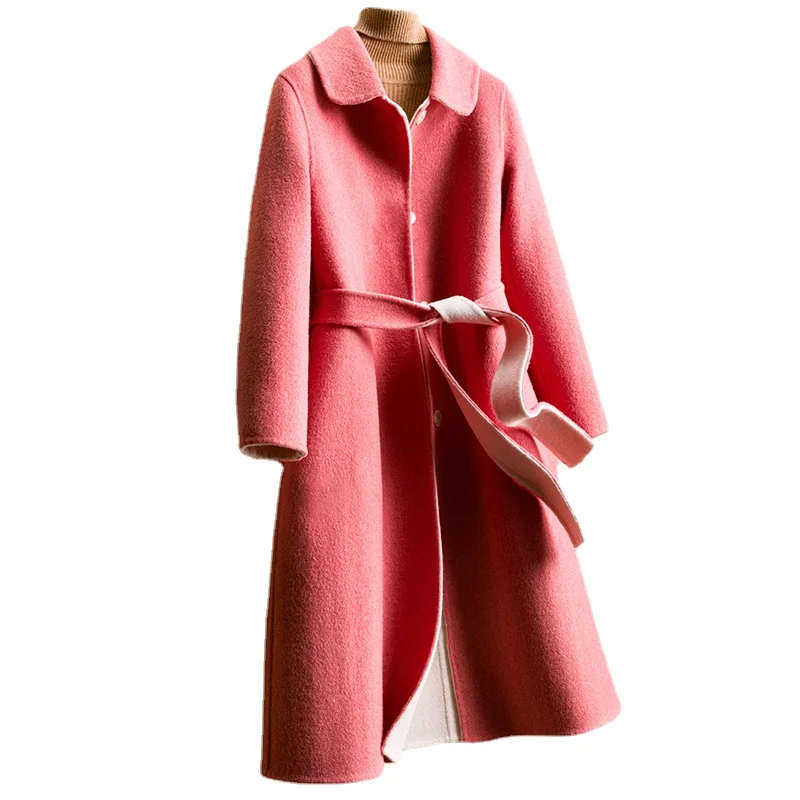 Autumn 2021 Double-faced Woolen Coats Female Spring New 100% Genuine Wool Breasted Long Jackets for Women Casaco Feminino Gmm59
Autumn 2021 Double-faced Woolen Coats Female Spring New 100% Genuine Wool Breasted Long Jackets for Women Casaco Feminino Gmm59