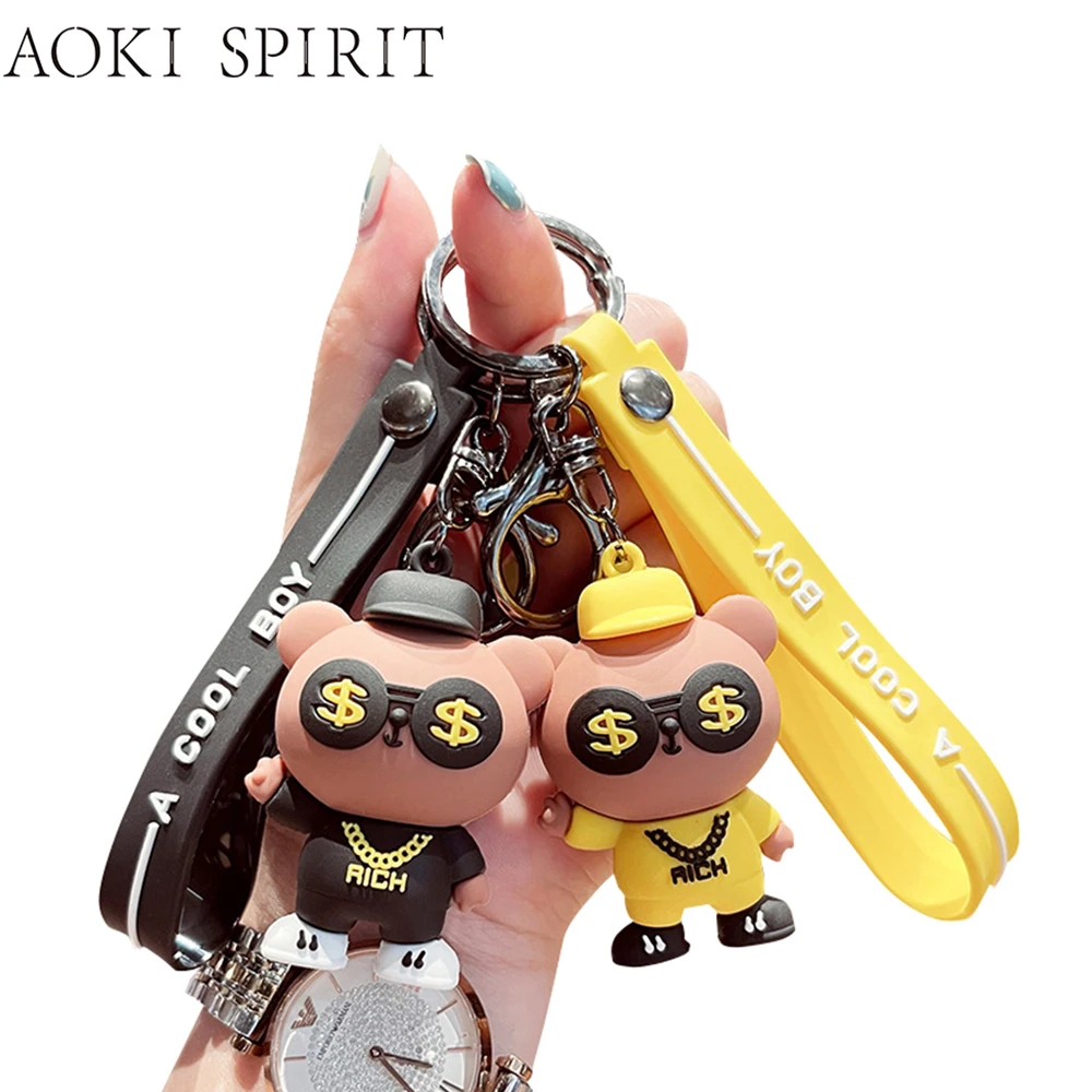 Creative Stereo Rock Bear Keychain PVC Key ring Cool Cartoon Mobile Phone Bag Suitcase Car Pendant Interesting Key Chain Gift
Creative Stereo Rock Bear Keychain PVC Key ring Cool Cartoon Mobile Phone Bag Suitcase Car Pendant Interesting Key Chain Gift