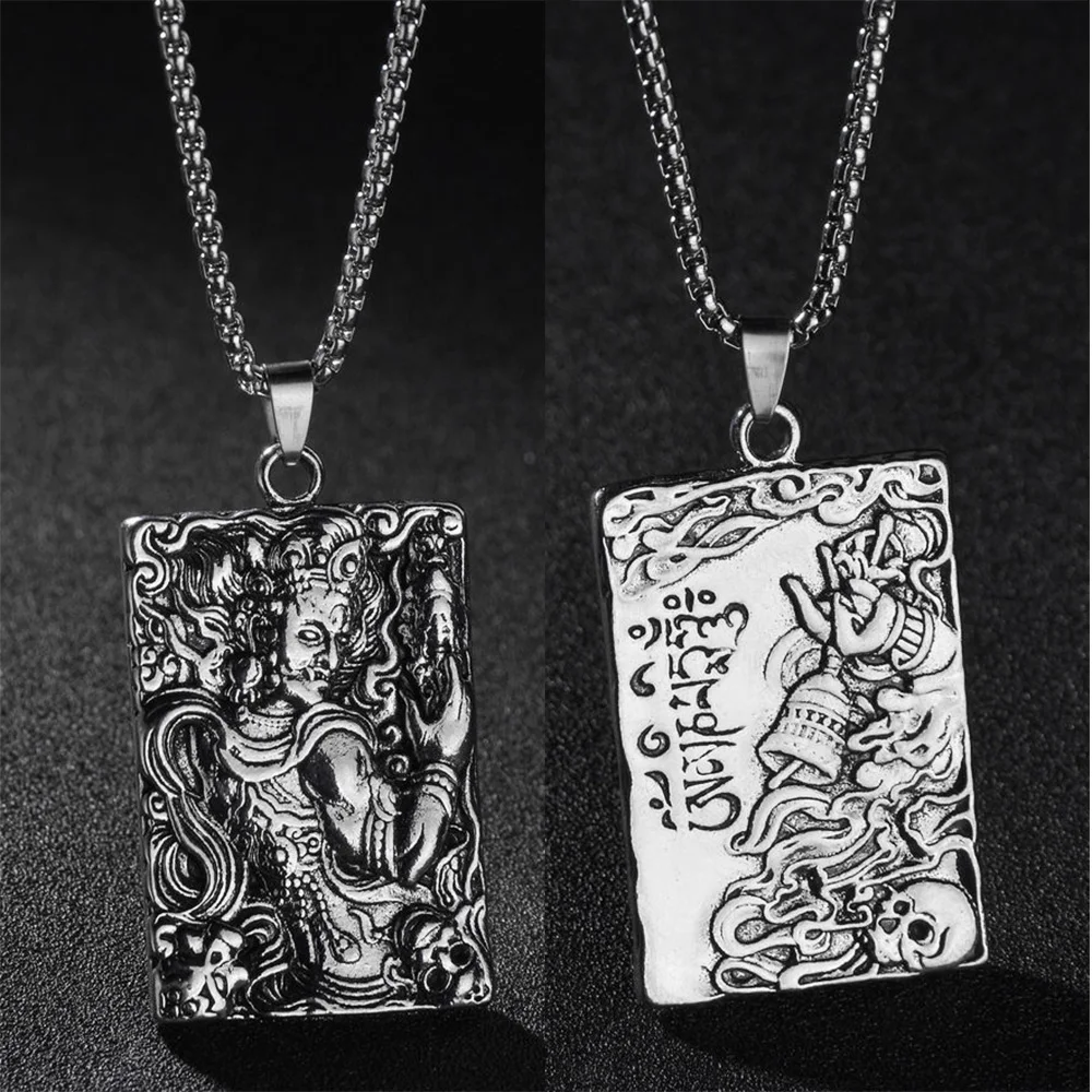 1 Pc Vintage Ancient Portrait and Skull Bell Pattern Double-Sided Long Chain Punk Mens Male Cool Jewelry Gift High Quality
1 Pc Vintage Ancient Portrait and Skull Bell Pattern Double-Sided Long Chain Punk Mens Male Cool Jewelry Gift High Quality