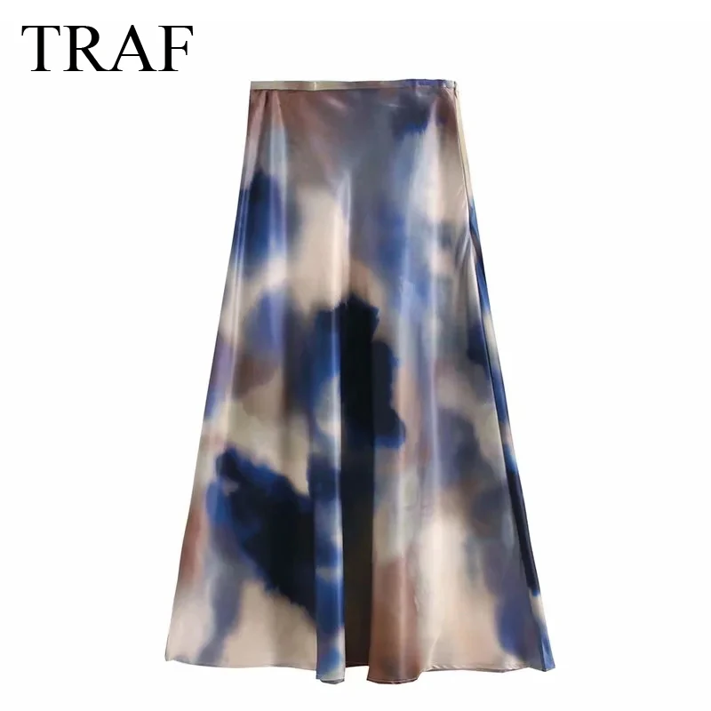 TRAF ZA Women Fashion Retro Skirt Chic Spring Summer Autumn Women Korean Style Blue Black Tie Dye High Waist Midi Long Skirt
TRAF ZA Women Fashion Retro Skirt Chic Spring Summer Autumn Women Korean Style Blue Black Tie Dye High Waist Midi Long Skirt