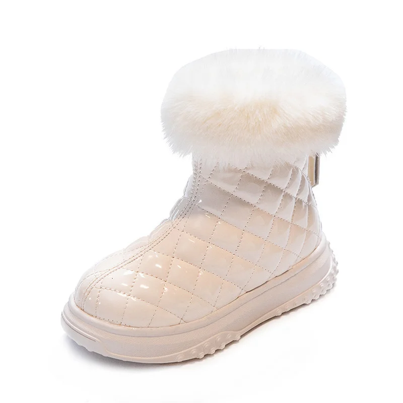 Children Winter Warm Casual Boots Girls Turn-over Edge Platform Thick Soled Show thin Snow Boots Black Checkered Cotton Shoes
Children Winter Warm Casual Boots Girls Turn-over Edge Platform Thick Soled Show thin Snow Boots Black Checkered Cotton Shoes