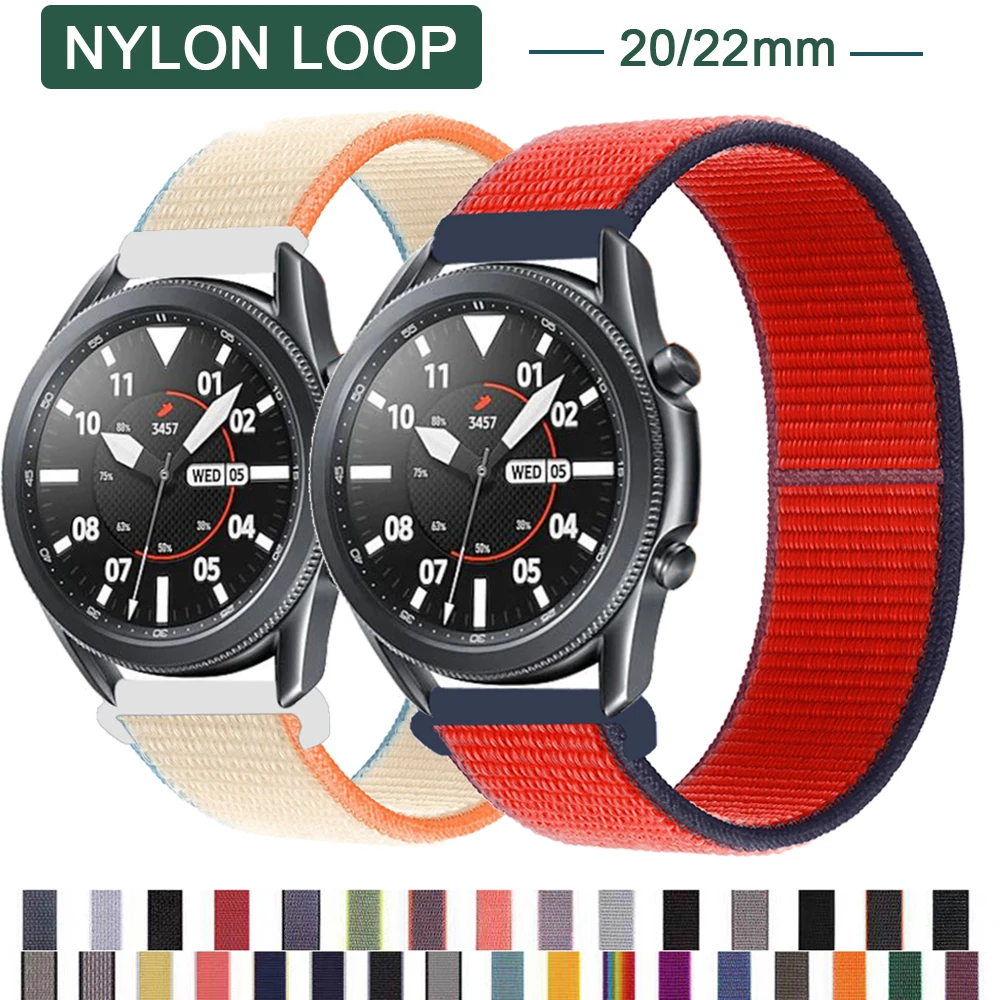 20/22mm watch strap For samsung Galaxy watch 3/active 2 band Gear s3 Frontier Nylon loop bracelet huawei watch gt 2-2e-pro strap
20/22mm watch strap For samsung Galaxy watch 3/active 2 band Gear s3 Frontier Nylon loop bracelet huawei watch gt 2-2e-pro strap