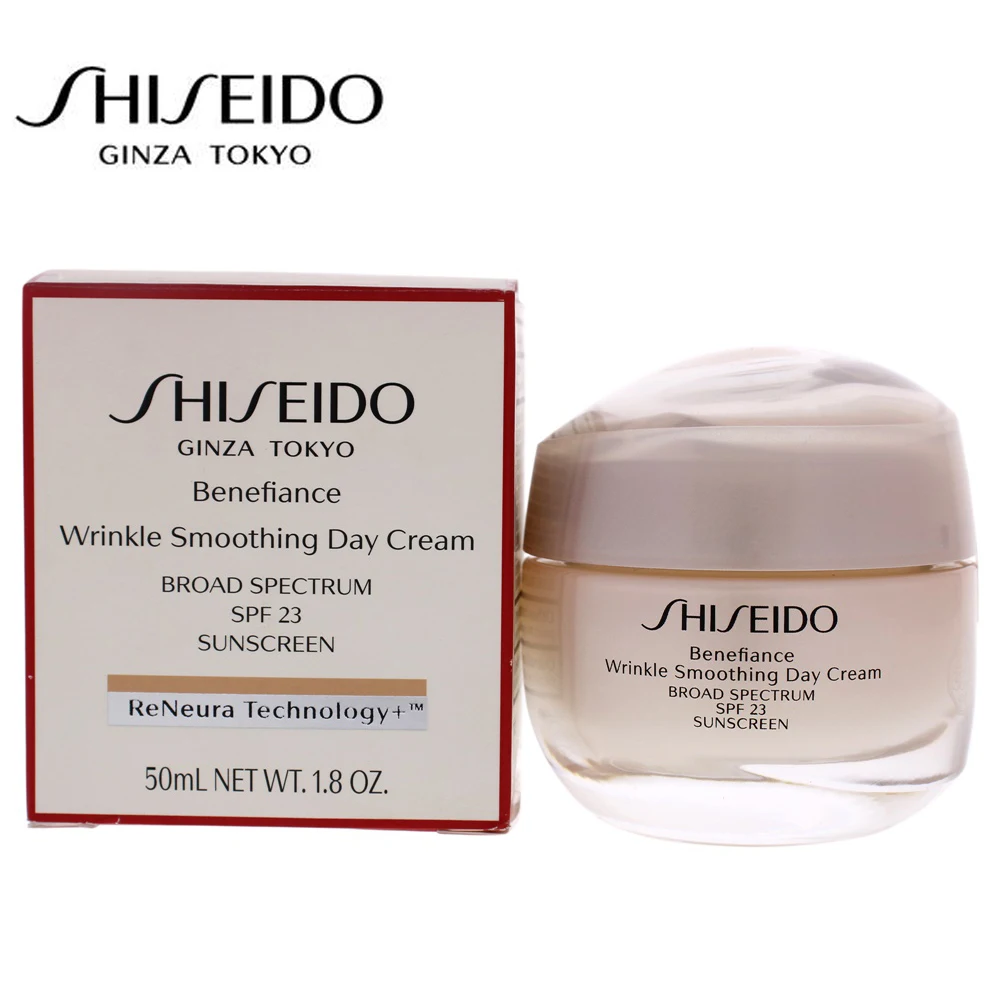 Shiseido Benefiance Wrinkle Smoothing Day Cream SPF 23 by Shiseido for Unisex - 1.8 oz Cream
Shiseido Benefiance Wrinkle Smoothing Day Cream SPF 23 by Shiseido for Unisex - 1.8 oz Cream