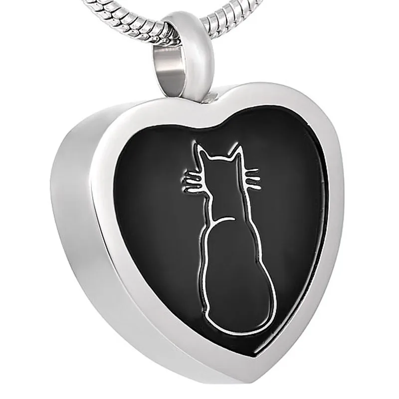 Cat In My Heart Stainless Steel Cremation Keepsake Urn Pendant Necklace Memorial Jewelry for Pet Ashes
Cat In My Heart Stainless Steel Cremation Keepsake Urn Pendant Necklace Memorial Jewelry for Pet Ashes