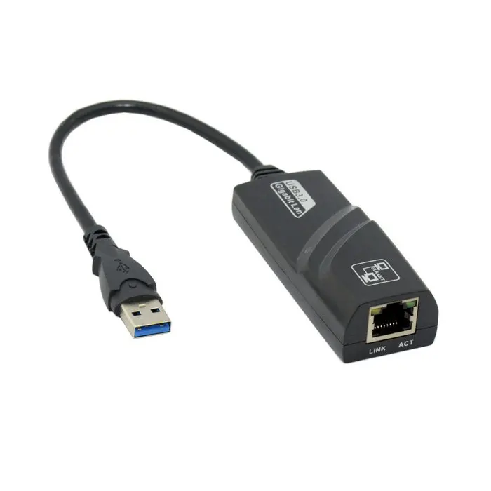 USB 3.0 To Gigabit Ethernet RJ45 LAN 1000 Mbps Network Adapter Ethernet Network Card For PC
USB 3.0 To Gigabit Ethernet RJ45 LAN 1000 Mbps Network Adapter Ethernet Network Card For PC