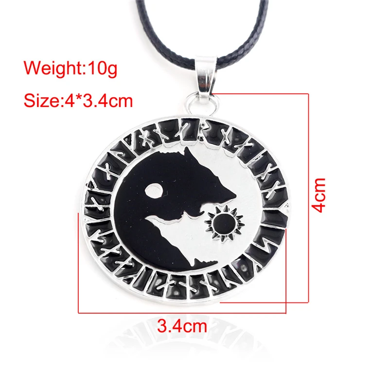 1pcs Yin Yang Wolf Sun Moon Stainless Steel Norse Vikings Pendant Necklace Viking Amulet Pendant Nordic Talisman
1pcs Yin Yang Wolf Sun Moon Stainless Steel Norse Vikings Pendant Necklace Viking Amulet Pendant Nordic Talisman