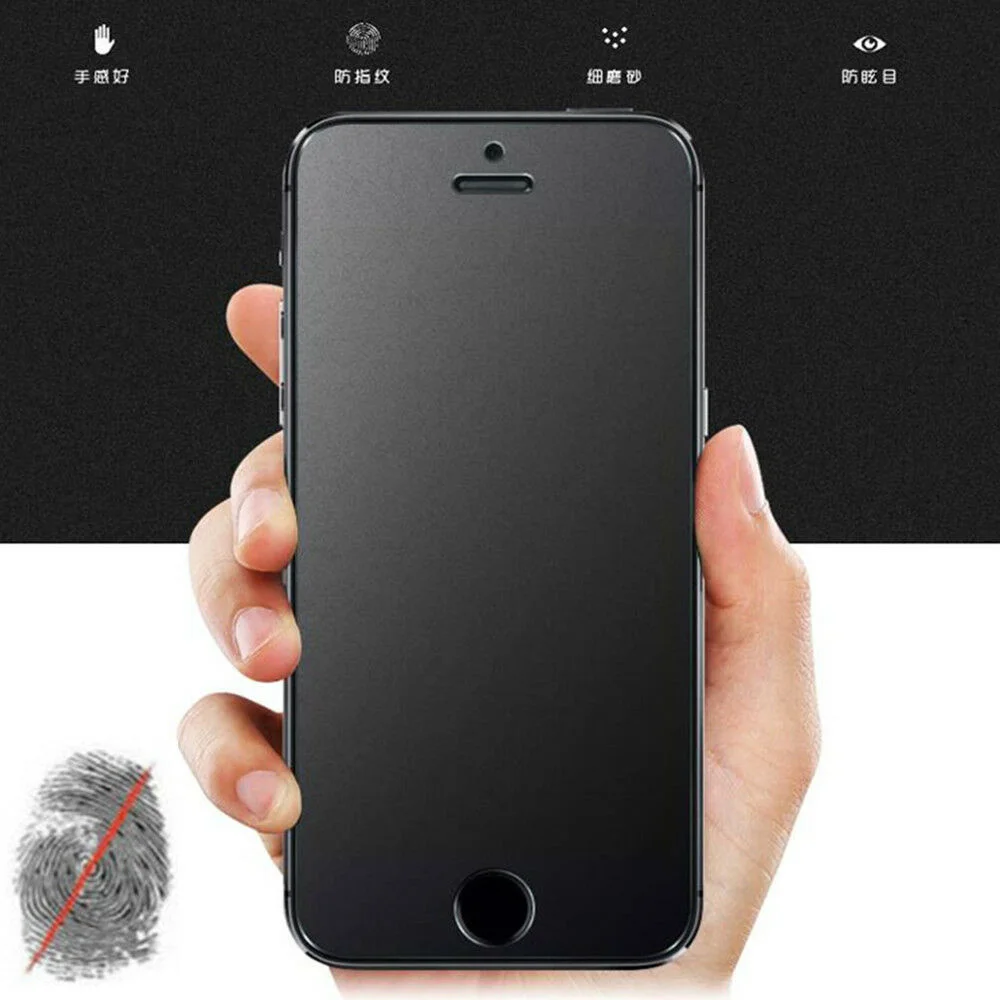 Vitre Film protection cran Verre Tremp MAT For iPhone 4/5/6/S/Plus/7/8 Anti-traces
Vitre Film protection cran Verre Tremp MAT For iPhone 4/5/6/S/Plus/7/8 Anti-traces