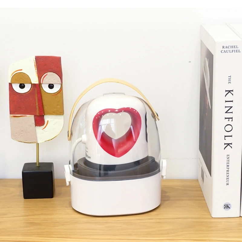 Mini Heating Iron Heart-shaped 2-IN-1 EU/US Plug w/ LCD Display 185s Heating Up