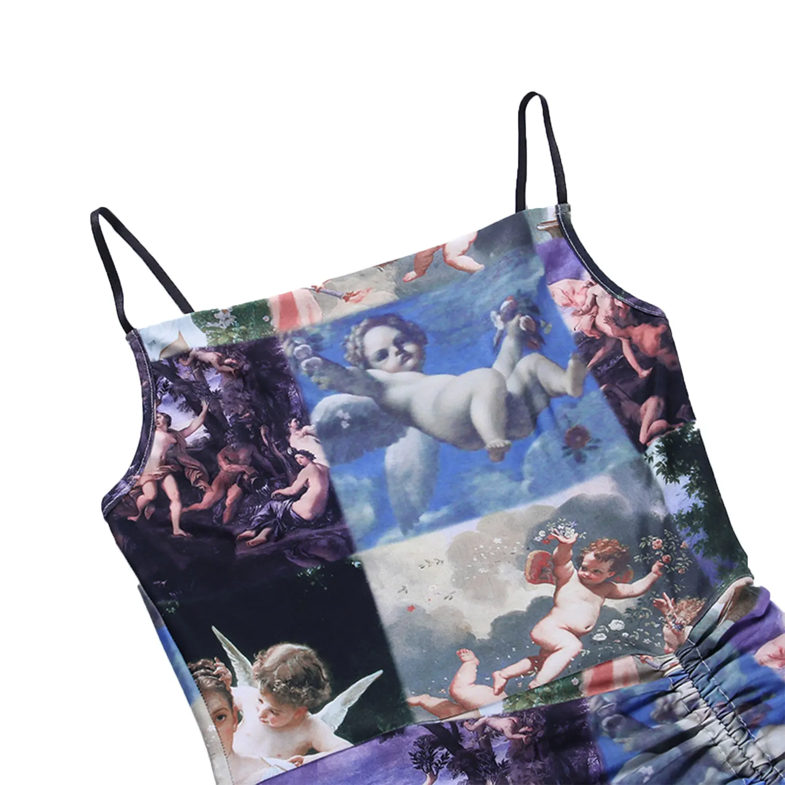 hirigin Women's Sexy Sleeveless Dress Casual Angel Print Drawstring Skirt Tight High Waist Square Collar Clothes
hirigin Women's Sexy Sleeveless Dress Casual Angel Print Drawstring Skirt Tight High Waist Square Collar Clothes