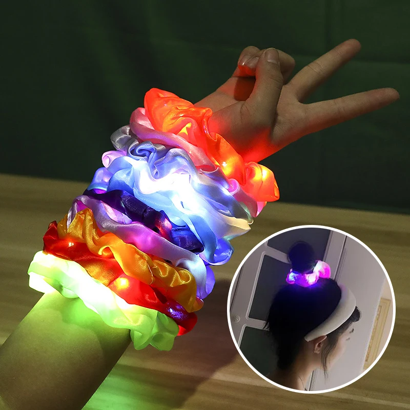 LED Luminous Hair Accessories for GirlsHairband Ponytail Holder Glow Headwear Elastic Hair Bands Solid Color Hair Accessories
LED Luminous Hair Accessories for GirlsHairband Ponytail Holder Glow Headwear Elastic Hair Bands Solid Color Hair Accessories