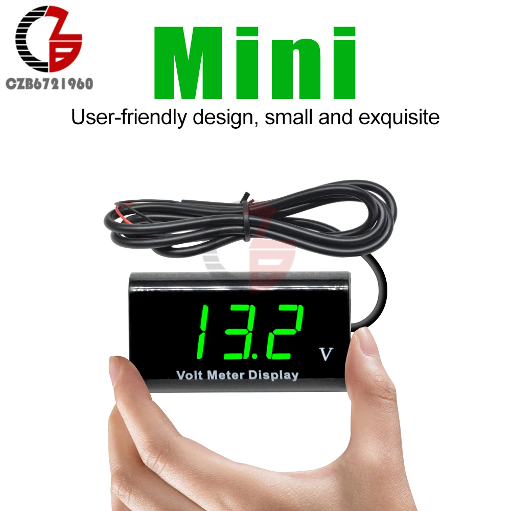 Digital Voltmeter 12V Car Voltage Meter IPX6 DV 3-18V Motorcycle Volt Lithium Lead Acid Battery Capacity Tester Monitor Detector
Digital Voltmeter 12V Car Voltage Meter IPX6 DV 3-18V Motorcycle Volt Lithium Lead Acid Battery Capacity Tester Monitor Detector