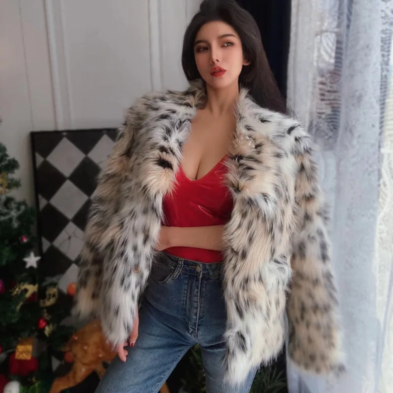 2XL Winter Thicken Warm Hairy Coats Female Long Sleeve Solid Jackets Autumn Office Lady Elegant Faux Fur Leopard Coat Kroean F7
2XL Winter Thicken Warm Hairy Coats Female Long Sleeve Solid Jackets Autumn Office Lady Elegant Faux Fur Leopard Coat Kroean F7