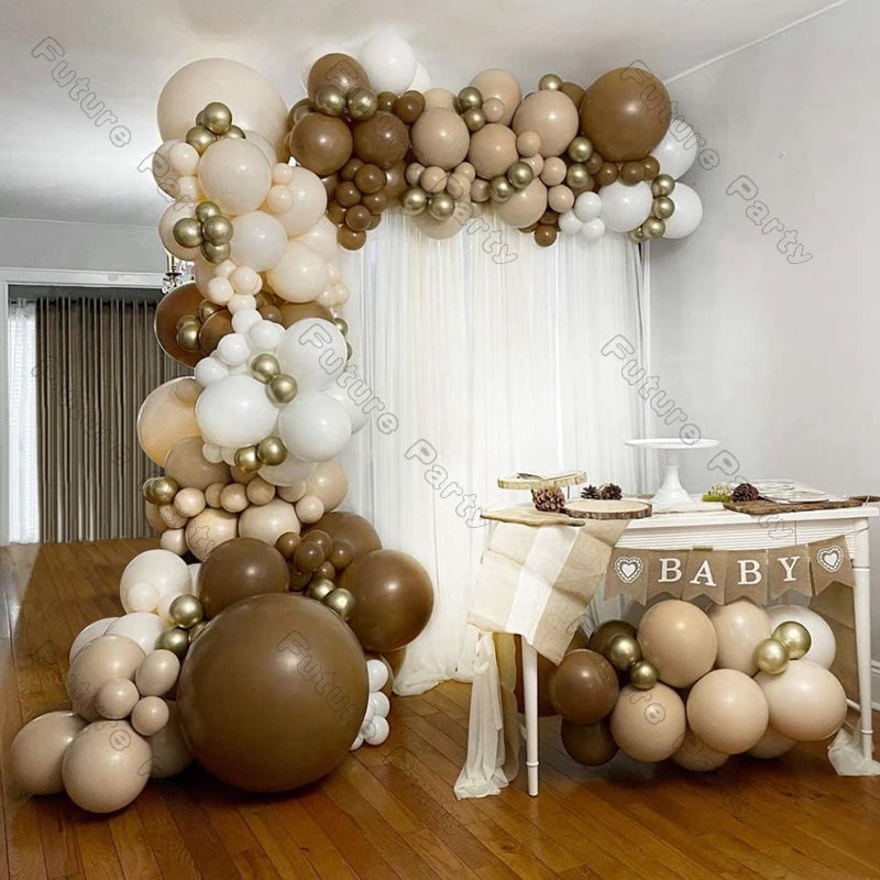149pcs Balloons Baby Shower Birthday Party Doubled Cream Peach Coffee Ballon Arch Garland Kit Wedding Gender Anniversary Decor
149pcs Balloons Baby Shower Birthday Party Doubled Cream Peach Coffee Ballon Arch Garland Kit Wedding Gender Anniversary Decor