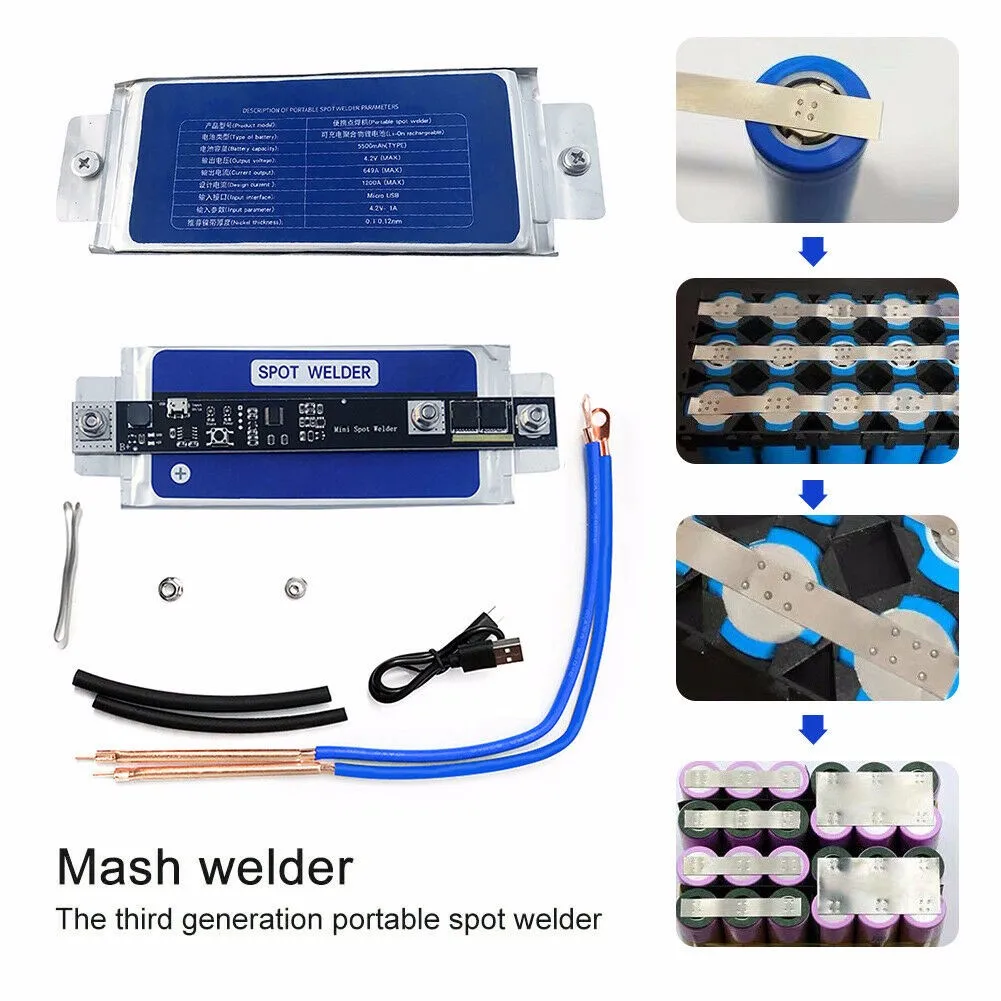 Mini Portable Point Welding Pen Home Spot Welder Machine Set Professional DIY 4.2V Max Support 0.1-0.12 Nickel Sheet Spot Weld
Mini Portable Point Welding Pen Home Spot Welder Machine Set Professional DIY 4.2V Max Support 0.1-0.12 Nickel Sheet Spot Weld