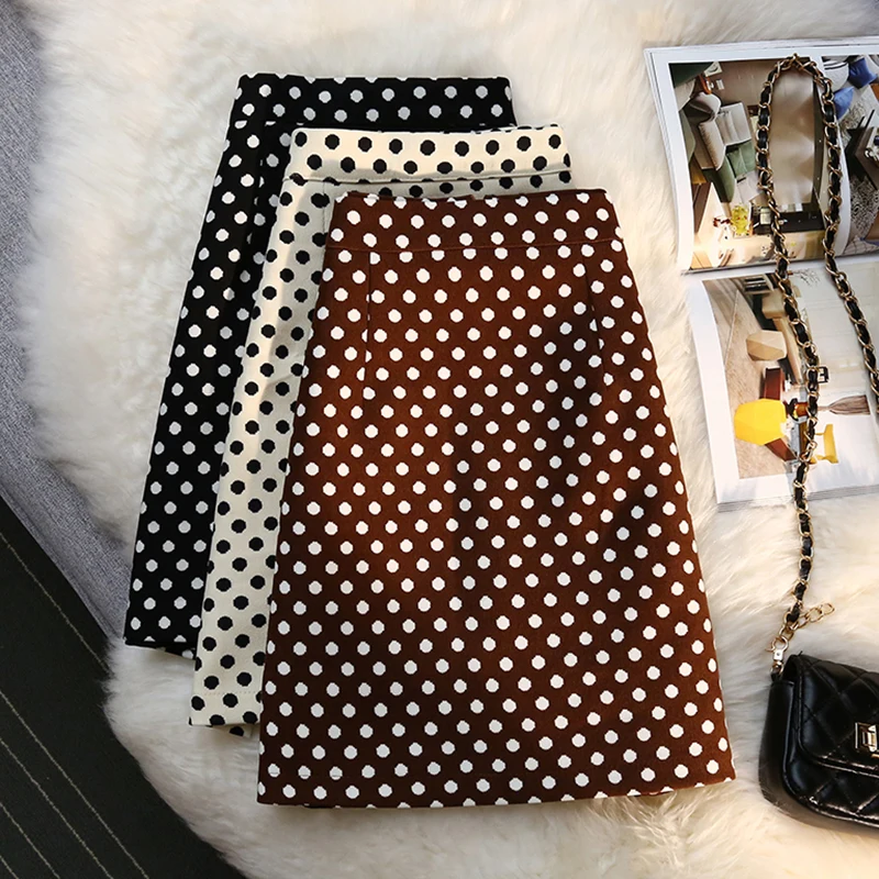 LJSXLS Vintage Zipper Skirt Women 2021 Autumn Clothes Elegant Mid Length High Waist Dot A Line Black Skirt Female Faldas Mujer
LJSXLS Vintage Zipper Skirt Women 2021 Autumn Clothes Elegant Mid Length High Waist Dot A Line Black Skirt Female Faldas Mujer