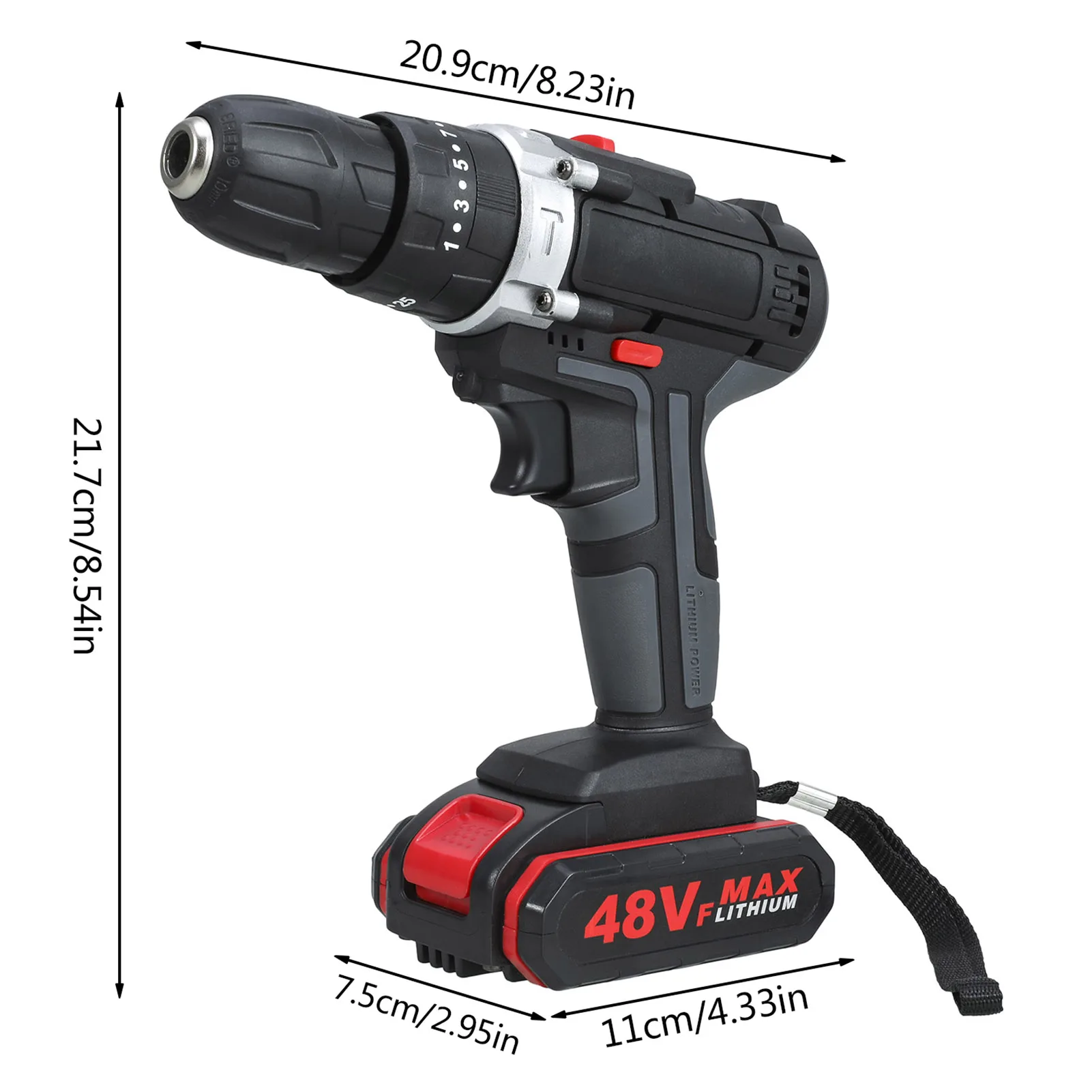 Electric Drill Impact Drill Cordless Screwdriver Wireless Drill Power Tools Hammer Drill Electric Drill Set with Lithium Battery
Electric Drill Impact Drill Cordless Screwdriver Wireless Drill Power Tools Hammer Drill Electric Drill Set with Lithium Battery