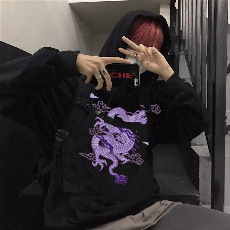 Hoodies Women Gothic Dragon Print 2020 Kpop Velvet Now United Y2k Clothes Moletom Vintage Aesthetic Ropa Mujer Sweatshirts Tops
Hoodies Women Gothic Dragon Print 2020 Kpop Velvet Now United Y2k Clothes Moletom Vintage Aesthetic Ropa Mujer Sweatshirts Tops
