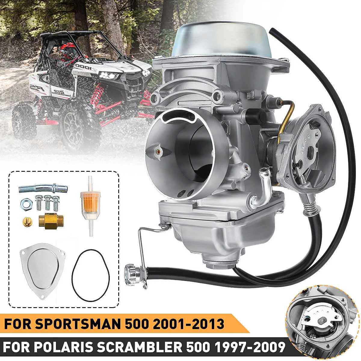 

Мотоцикла карбюратор ATV Quad скутер карбюратор арматура карбюратора для шифратор Polaris 500 1997-2009 Sportsman 500 2001-2013