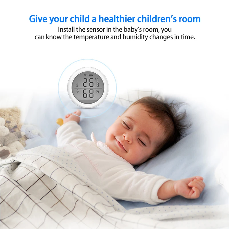 Tuya WIFI LCD Display Temperature And Humidity Sensor Indoor Hygrometer Thermometer Support Tuya APP Alexa Google Home
Tuya WIFI LCD Display Temperature And Humidity Sensor Indoor Hygrometer Thermometer Support Tuya APP Alexa Google Home