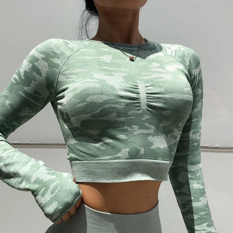 Back Porous Sports T-shirt Camouflage Slim Fit Slimming Net Red Running Fitness Suit Tight Yoga Quick-Dry Long-Sleeve Women's
Back Porous Sports T-shirt Camouflage Slim Fit Slimming Net Red Running Fitness Suit Tight Yoga Quick-Dry Long-Sleeve Women's