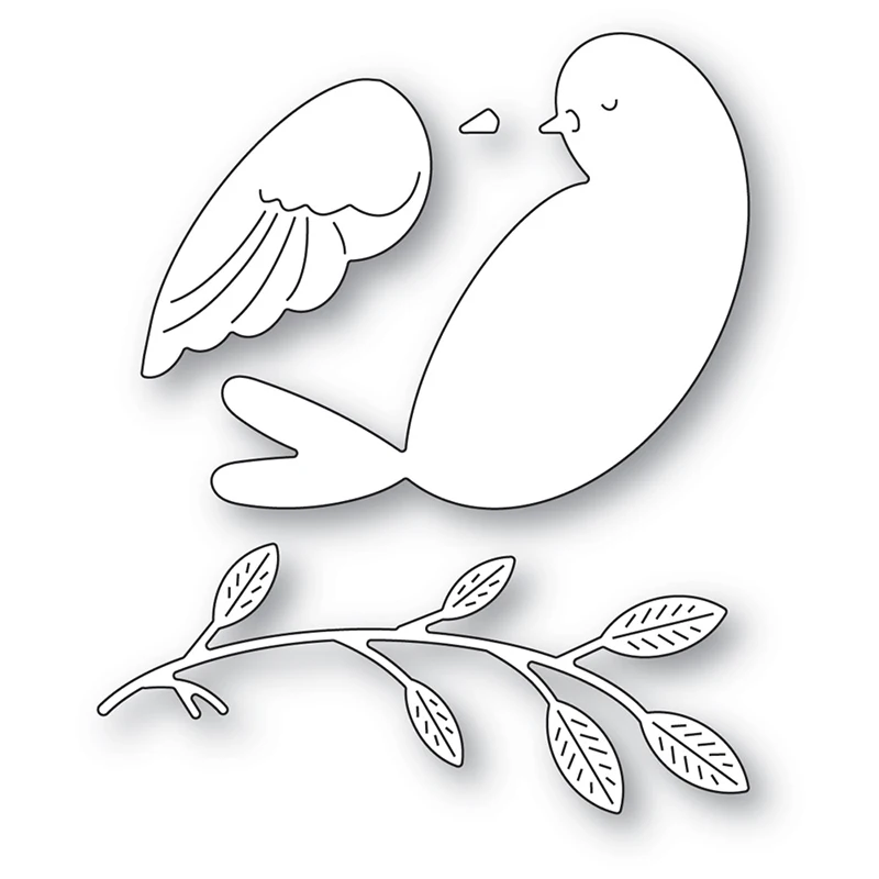New Bird Branch Leaves DIY Metal Cutting Dies for Scrapbooking Stencil Knife Mould Blade Punch Model Craft Decoration Template
New Bird Branch Leaves DIY Metal Cutting Dies for Scrapbooking Stencil Knife Mould Blade Punch Model Craft Decoration Template