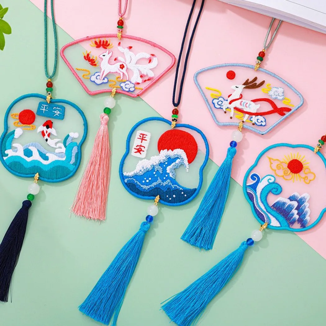 DIY Craft Pendant Embroidery Set Cross Stitch Kit Tassel Embroidery Starter Kit DIY Handmade Craft Cross Stitch Punch Needle Kit
DIY Craft Pendant Embroidery Set Cross Stitch Kit Tassel Embroidery Starter Kit DIY Handmade Craft Cross Stitch Punch Needle Kit