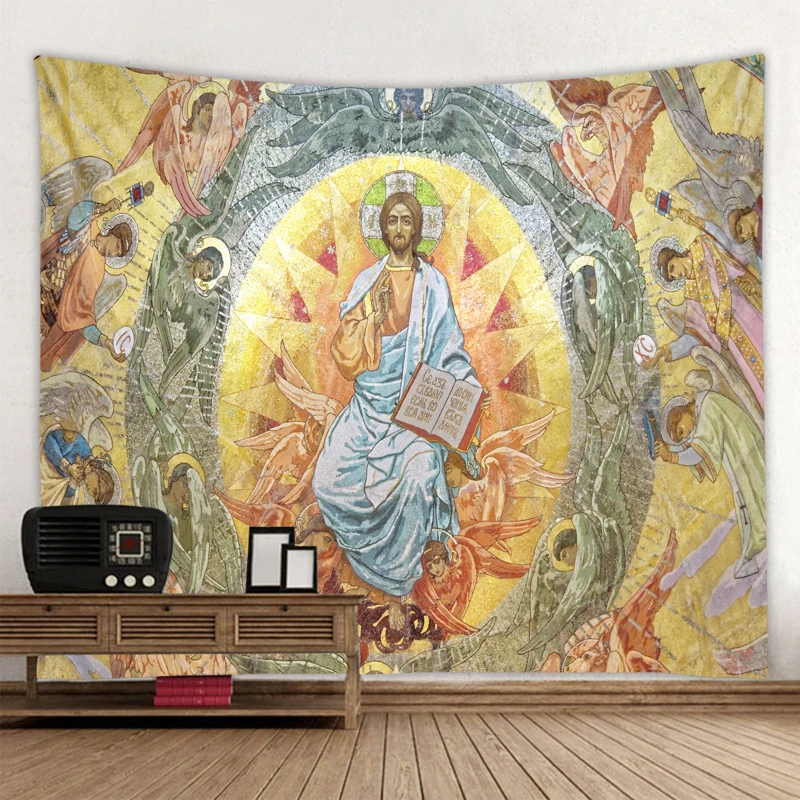 Church murals Tapestry Bohemian Wall Hanging Dream Hanging Cloth Mandala Printed Tapestry Living Room Bedroom Home Decor
Church murals Tapestry Bohemian Wall Hanging Dream Hanging Cloth Mandala Printed Tapestry Living Room Bedroom Home Decor