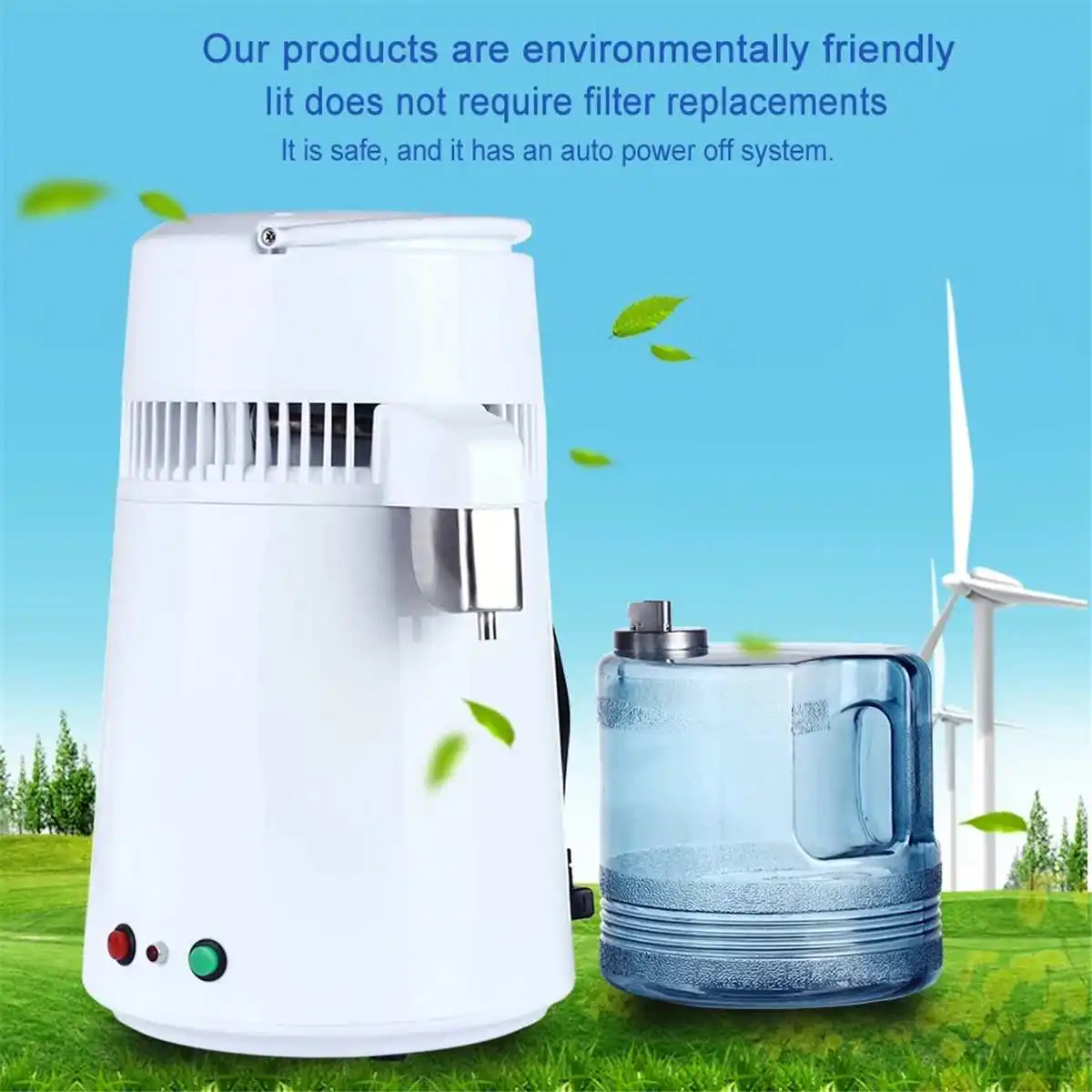 750W 4L Pure Water Distiller Water Purifier Container Stainless Steel Water Filter Device Household Distilled Water
750W 4L Pure Water Distiller Water Purifier Container Stainless Steel Water Filter Device Household Distilled Water