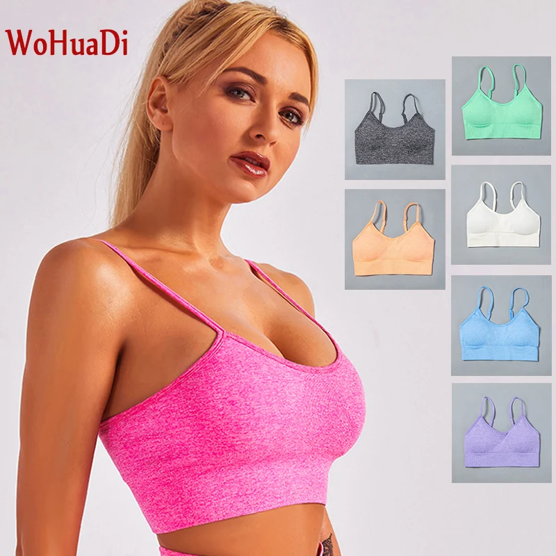 WOHUADI 2022 Seamless Sports Bra Top Vest Women Fitness Sportswear Push Up Gym Crop Top Gym Running Underwear
WOHUADI 2022 Seamless Sports Bra Top Vest Women Fitness Sportswear Push Up Gym Crop Top Gym Running Underwear