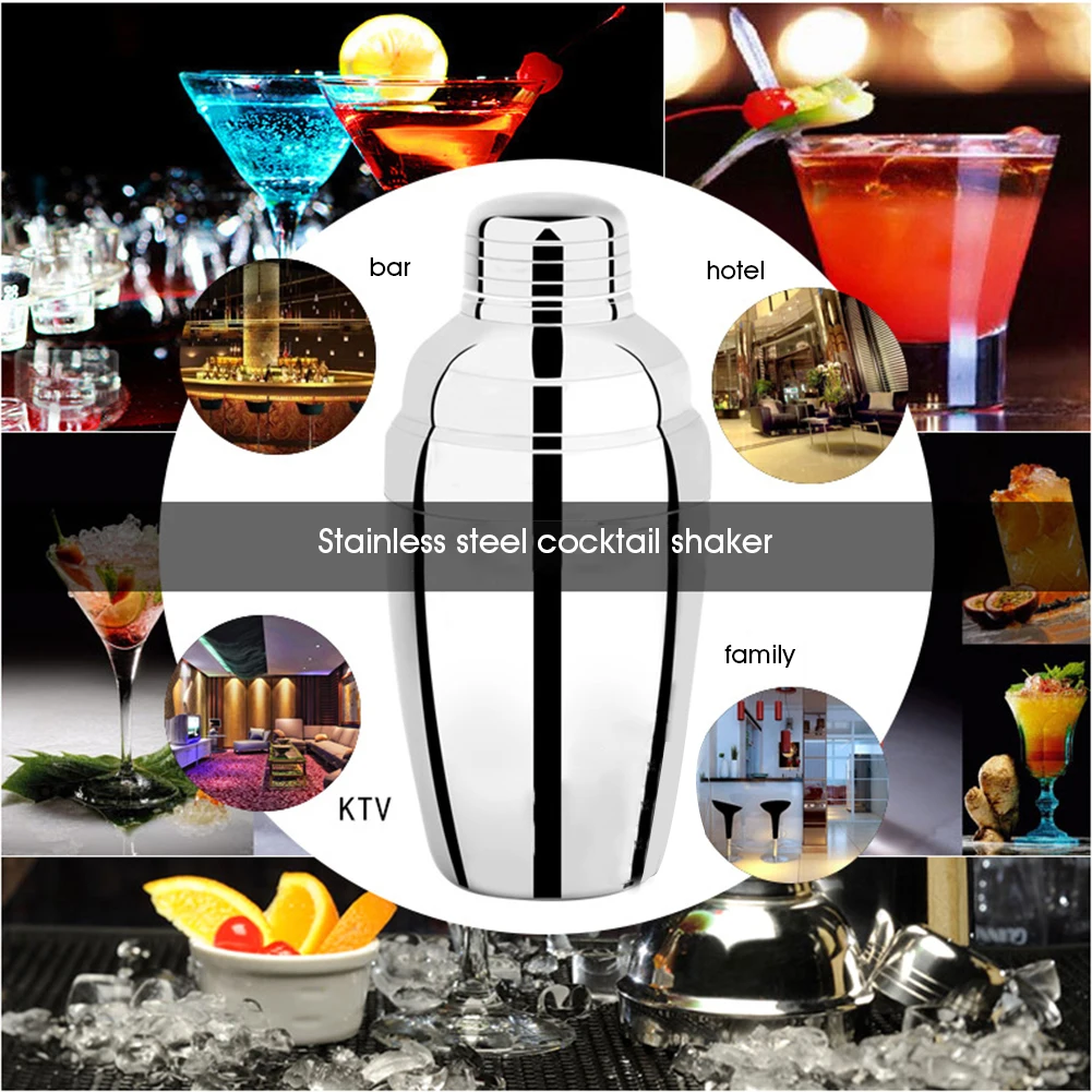 Stainless Steel Cocktail Shaker Mixer Wine Martini Boston Shaker For Bartender Drink Party Bar Tools 250/350/530/750 ml
Stainless Steel Cocktail Shaker Mixer Wine Martini Boston Shaker For Bartender Drink Party Bar Tools 250/350/530/750 ml