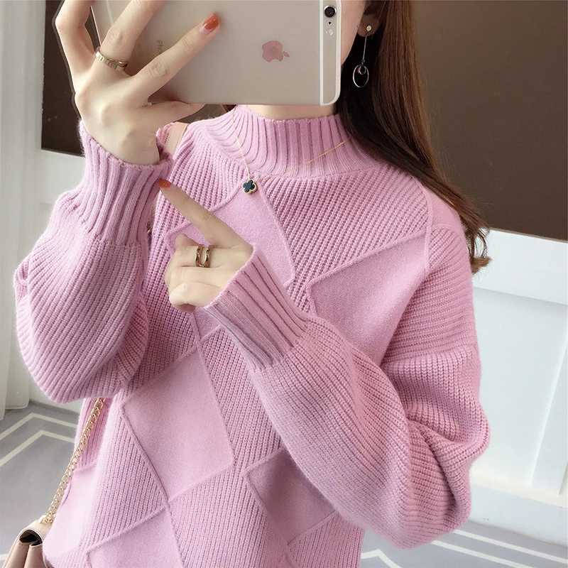 2021 Autumn Winter Women Sweater New Korean Casual Women's Turtleneck Loose Long Sleeve Solid Color Pullover Sweaters Women
2021 Autumn Winter Women Sweater New Korean Casual Women's Turtleneck Loose Long Sleeve Solid Color Pullover Sweaters Women