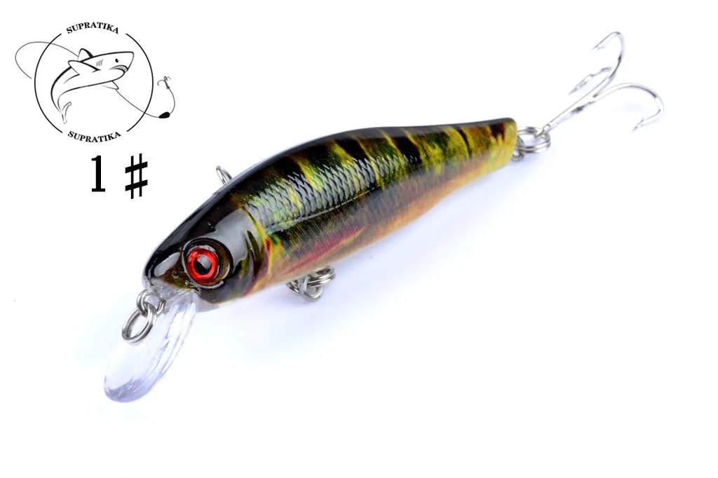 Fishing Lures Colorful Painting Bionic Skin 8.5cm/8.7g Minnow Hard Bait 3D Eyes Wobblers Artificial Baits Isca Pesca Fish Tackle | Спорт и