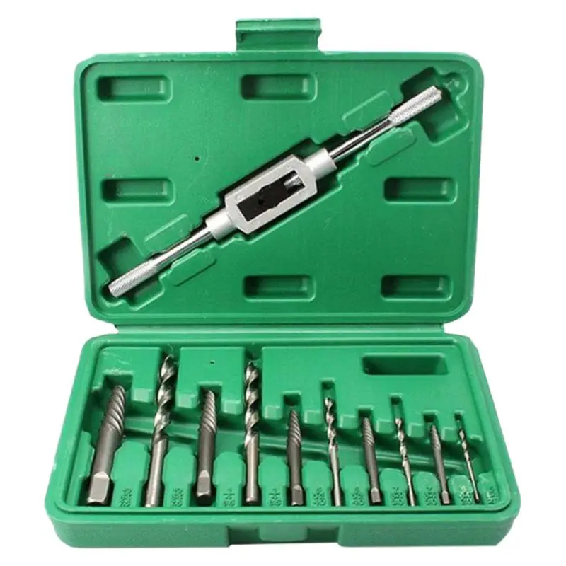 157A 11Pcs/Set 3mm -10mm High Hardness Damaged Broken Screw Extractor Drill Bit Bolt Stud Remover Tool
157A 11Pcs/Set 3mm -10mm High Hardness Damaged Broken Screw Extractor Drill Bit Bolt Stud Remover Tool